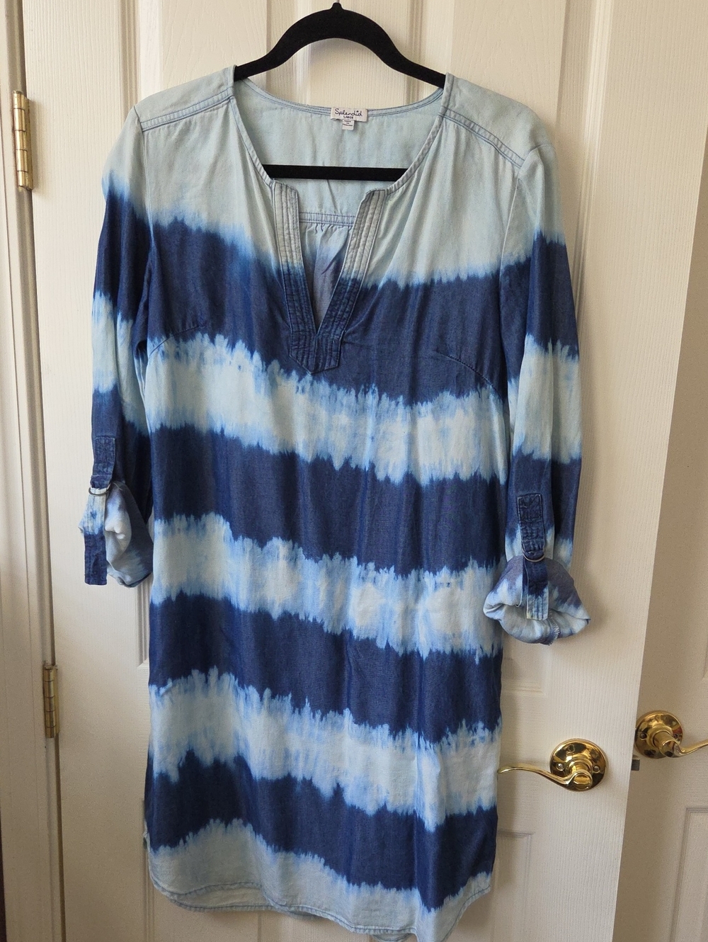 Splendid Soft Tie-Dye Blue Dress